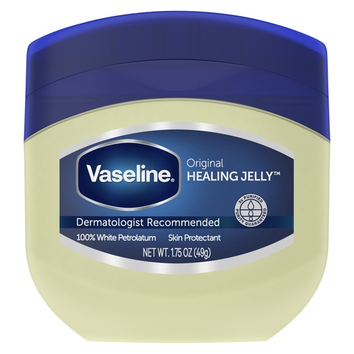 [BRSWIYYLOMNAI3T6] Vaseline Healing Jelly For Dry Skin and Eczema Relief Original 100% Pure Petroleum Jelly 1.75 Ounce (Pack of 1)
