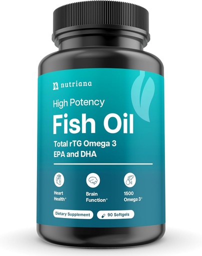 [BRSROEICOYGRGHLX] Mini Fish Oil Softgels – Odorless, Burpless & Easy to Swallow – 1500mg Omega-3 with EPA & DHA – Advanced Formula Fish Oil Minis – Smaller Than a Dime – Wild Caught – 90 (Big, Capsule)