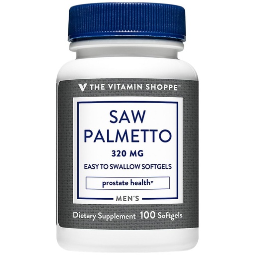 [BRSROCYZOYFBMETZ] The Vitamin Shoppe Saw Palmetto 320mg - Prostate Health & Urinary Support | Standardized Berry Extract | 100 Softgels | Men's Formula