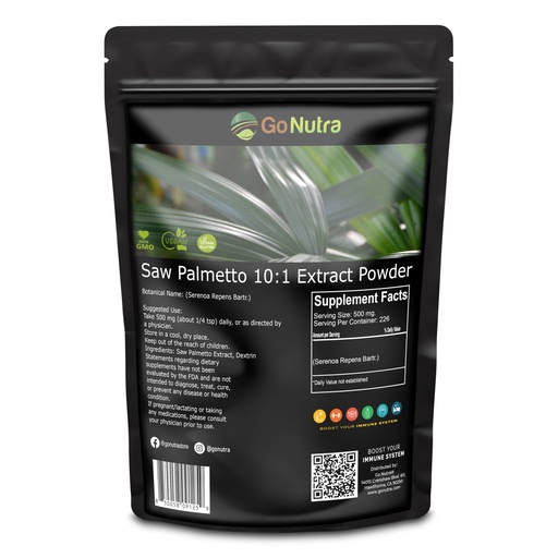 [BRSWYYY7DMNB6ETA] Go Nutra Saw Palmetto Extract Powder Potent 10:1 Strength | 4 oz. Saw Palmetto Supplement Saw Palmetto Powder