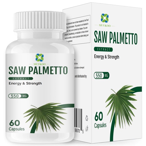 [BRSRA2Y3AR5AYALP] Herbs Saw Palmetto Extract,Supports Healthy Prostate Function for Men,Potent Saw Palmetto for Urinary and Prostate Health,Herbal Health Supplement,60 Capsules 450mg Powder and 100mg Extract