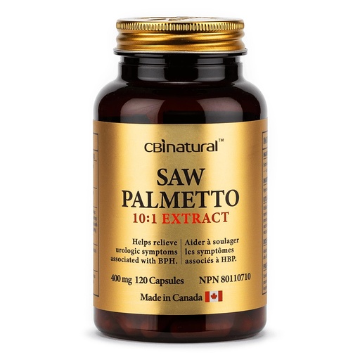 [BRSRG2T6OANRMALU] Saw Palmetto 400 mg, 120 Vegan Capsules, Non-GMO, Gluten Free, Herbal Supplement for Men