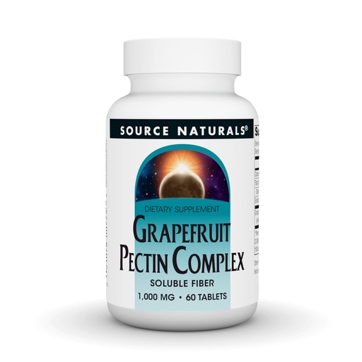 [BRSWIY3YON6WCE3Y] Source Naturals Grapefruit Pectin Complex, Soluble Fiber, Dietary Supplement - 1000 mg - 60 Tablets