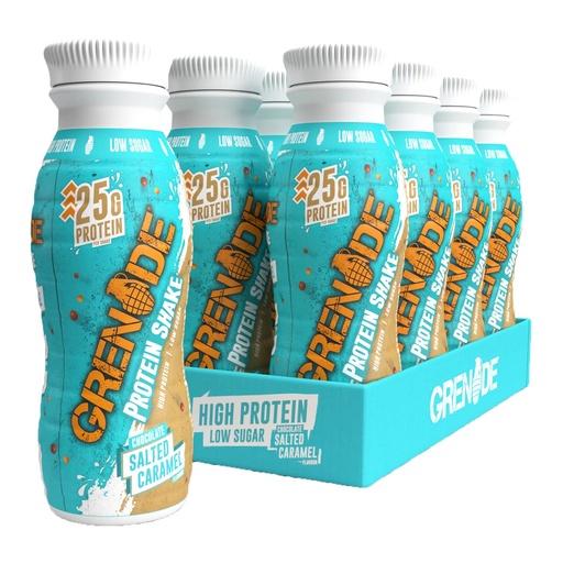 [BRSROY35CIMAKH3B] Grenade High Protein Shake - Chocolate Salted Caramel, 8 x 330 ml