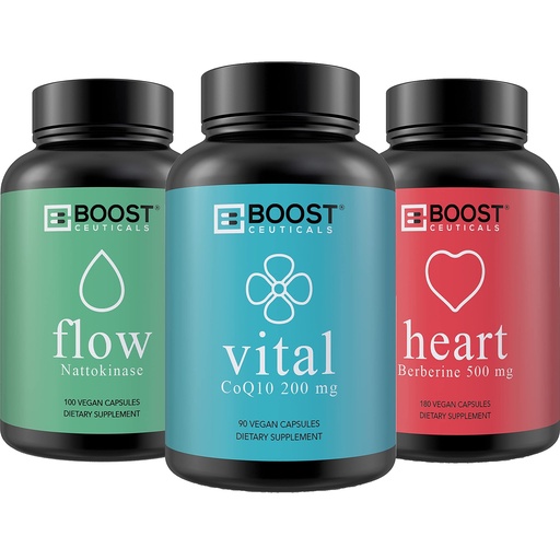 [BRSW2233C57GY3I3] BoostCeuticals Co Q10 200mg, Nattokinase 4000 fu, Berberine 500 mg