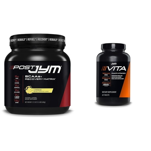 [BRSRAYIKDF7R43L4] Post JYM Active Matrix - Lemonade & Vita JYM Multivitamin 60 Tablets Sports Recovery Bundle