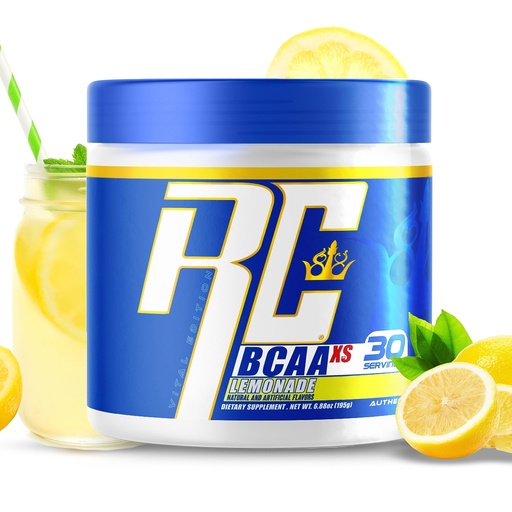 [BRSRMZANBMNBEAD6] Ronnie Coleman Signature Series 30 Servings, XS BCAAs Amino Acids Powder with EAAs, Sugar Free Hydration Drink and Muscles Recovery Supplements, Lemonade Flavored Post Workout Powder