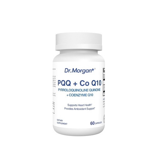 [BRSREAI5AR7WK2TL] Dr. Morgan PQQ 25mg (Pyrroloquinoline Quinone) & CoQ10 100mg - Mitochondrial Energy & Cellular Vitality Support - Cognitive Antioxidant Formula - 60 Capsules, Non-GMO