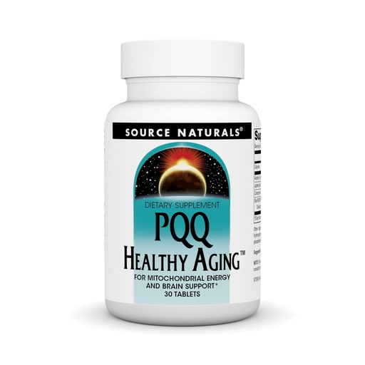 [BRSWGFDYCJYBMAL4] Source Naturals PQQ Healthy Aging - for Mitochondrial Energy & Brain Support - 30 Tablets