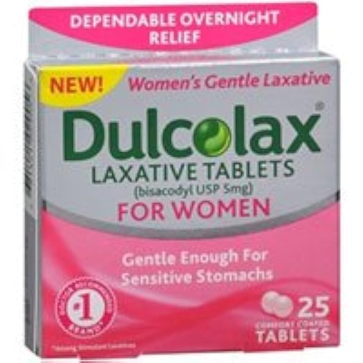 [BRSWIGQIOQDAA332] Dulcolax Laxative Tablets for Women, 5 mg, 25 Tabs (Pack of 4)