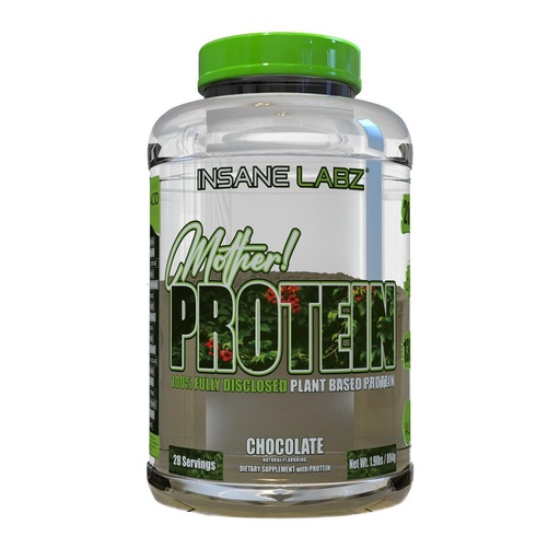 [BRSREEL3DMARSYDP] Insane Labz Mother Protein,100% Fully Disclosed Plant Based Protein (28 Servings, Chocolate)