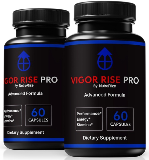 [BRSRACT7CQDWO3TV] (2 Pack) Vigor Rise Pro for Men – Official VigorRisePro Formula with All-Natural Ingredients to Help Support Peak Performance, Endurance, and Daily Stamina, Just 2 Easy-to-Take Pills (120 Capsules)
