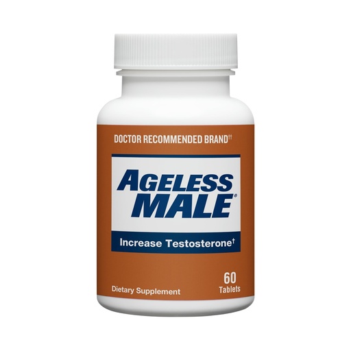 [BRSRGCQOCIIQG3LG] Ageless Male Free Testosterone Booster Supplement for Men, 60 Tablets