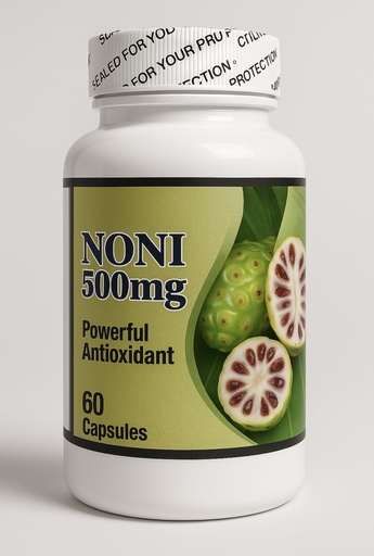 [BRSREA3QCJ5RS23G] Noni 500mg | Dietary Supplement | 60 Capsules | Made with Noni Fruit Extract | Convenient Capsule Format | Daily Use Option for Personal Care | Premium Quality Bottle Presentation