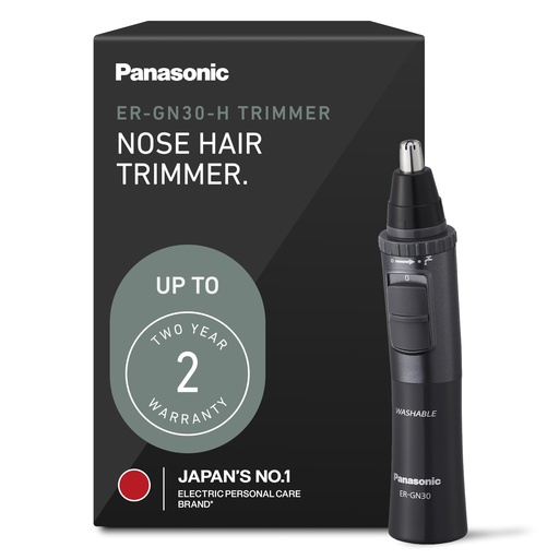 [BRSWYZA3BMHR4E33] Panasonic Men’s Ear and Nose Hair Trimmer, Wet Dry Hypoallergenic Dual Edge Blade, Ear Hair Trimmer for Men - ER-GN30-H