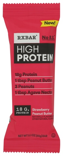 [BRSRGYILOUOWYDLZ] RXBAR Strawberry Peanut Butter Protein Bar Sgl, 2.1 OZ