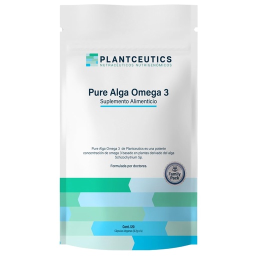 [BRSROGIDAB4BSA3X] Algae Omega-3 120 Soft Gels - 560 mg Omega-3 Very HIGH in DHA - Certified Algae Oil - 100% Vegan - 100% Biodegradable Packaging