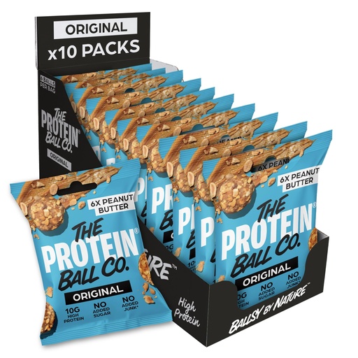 [BRSWKEY5PIBQM236] THE PROTEIN BALL - PEANUT BUTTER HIGH PROTEIN 45G x10