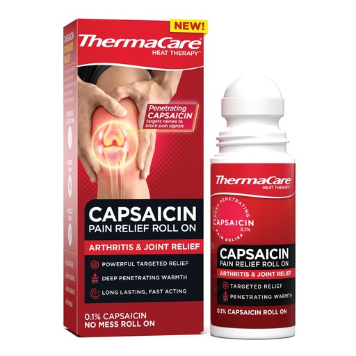 [BRSRAH37BV7GKF35] ThermaCare Arthritis Pain Relief Roll-On - Capsaicin Pain Relief for Joint & Muscle Pain - Warming Topical for Arthritis, Stiffness, & Aches - Mess-Free Roll-On for Daily Comfort Use - 2.5 oz