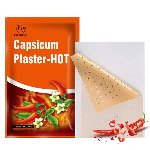 [BRSREFQOAUGWGELA] Capsaicin Patches - 20 Count Ultra Strength Hot Capsicum Patch - 3.93"x7.09"Heat Patches for Back, Knee, Neck and Shoulder, Joint and Muscle Reliving