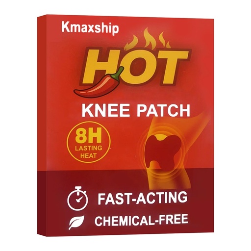 [BRSRYYYEOUJWCE3B] Hot Capsaicin Knee Patches 14pcs, Fast-Acting Heating Capsicum Patch for Knee Support, Natural Made Long-Lasting Adhesive Knee Relief Warm Patches