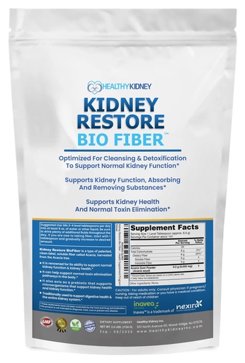 [BRSW2YA3DIBWECLK] Bio Fiber, Kidney Cleanse Detox & Repair - Restorative Kidney Support & Kidney Supplement to Remove Waste, Kidney Health Supplement - Add to Tea for Kidney Health - 2.5 LBS