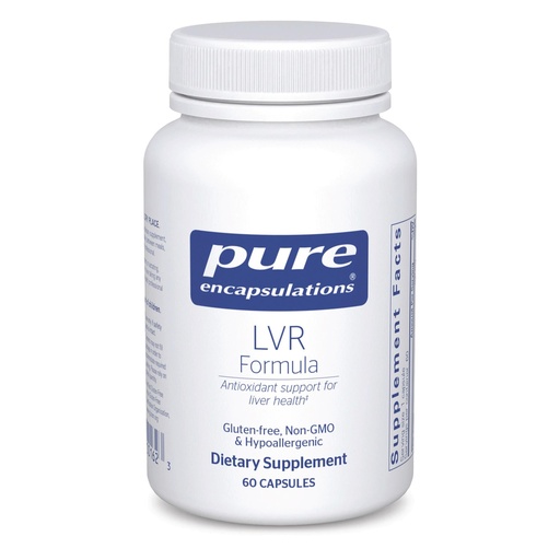 [BRSWIZD5CFYGMHQ3] Pure Encapsulations LVR Formula | Hypoallergenic Supplement with Antioxidant Support for Liver Cell Health* | 60 Capsules
