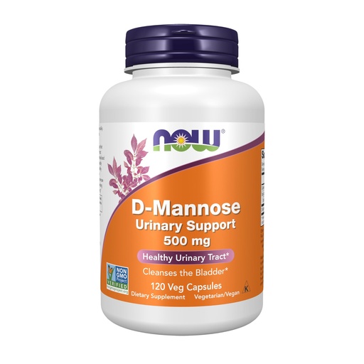 [BRSWIYQDBV6ROCY5] Now Foods D-Mannose 500Mg 120 Veg Capsules, 140 grams