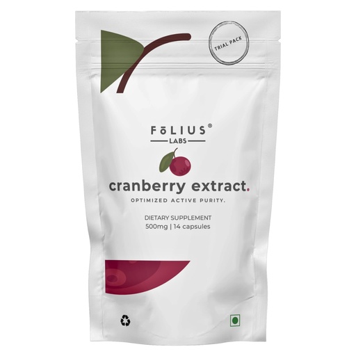 [BRSRACYDDMFBEG3Z] FOLIUS LABS Clean Label Cranberry Extract 25% – (Trial Pack) | Antioxidant Rich Supplement