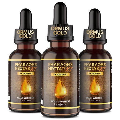 [BRSRACYCPIFR6D3A] Ultra-Pure, 99.9% Liquid Gold - 24K Monoatomic Gold Ormus - Third Eye Awakening, Pineal Gland Decalcification, Awaken DNA, Unlock Light Speed Manifestation - Pharaoh's Nectar XT, 3 Pack