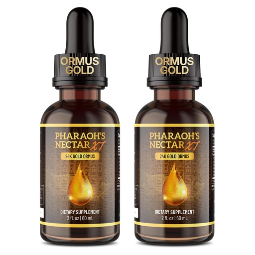 [BRSRACYCA4CRQA3Z] Ultra-Pure, 99.9% Liquid Gold - 24K Monoatomic Gold Ormus - Third Eye Awakening, Pineal Gland Decalcification, Awaken DNA, Unlock Light Speed Manifestation - Pharaoh's Nectar XT, 2 Pack