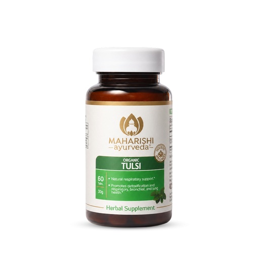 [BRSWKGD5CV4GIAYZ] Maharishi Ayurveda Organic Tulsi– 500 mg, 60 Tabs – Herbal Supplement that Supports Respiratory & Immune Health, Promotes Detoxification & Lung Health. Organic Certified | Non-GMO | USDA Certified.*