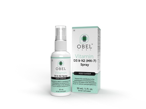 [BRSRA2QFPIBWMAL4] obel Vitamin D3 and K2 Spray | Bone Maintenance | Calcium Adsorption Assistance | Convenient Spray delivery