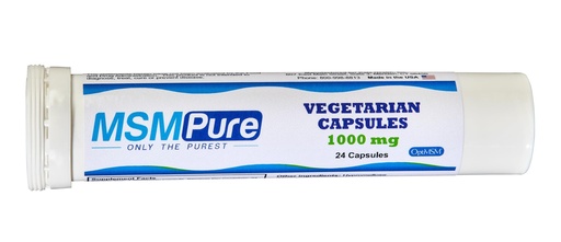 [BRSRACQTDEMQ4CDO] KALA HEALTH MSMPure MSM Vegetarian Capsules – 1,000 mg US-Made MSM per Capsule for Joint Health, Skin Appearance, Hair & Nail Support – 24 Count Travel Size, Organic Sulfur