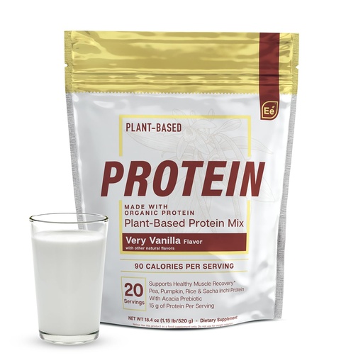[BRSWYBANCENBGYD5] Essential Elements Pea Protein Powder - Very Vanilla | Low-carb Plant-Based Vegan Blend - Keto-Friendly and Gluten-Free | 20 Servings, 18oz