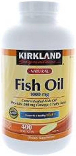 [BRSWIAIPDIIQKHYZ] Kirkland Signature Fish Oil 1000 mg., 400 Softgels (3 Pack)