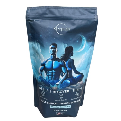 [BRSREFAZOQGQEDT5] Sleeptein™ Elite Sleep Protein Powder – Premier Protein with Magnesium Glycinate, Grass Fed Whey & Micellar Casein, GABA, L-Theanine, Valerian Root, Melatonin – Nighttime Sleep Aid Muscle Recovery