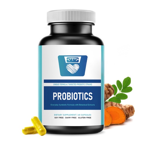 [BRSRECAFOYGWODT7] Probiotics for Women Digestive Health, Turmeric Curcumin Moringa, Menopause, Joint Support Sexy Midsection Curves, Bloat, 60 Capsules