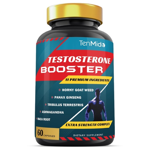 [BRSW2BQ7AQNRAEQZ] Testosterone Booster for Men | 60 Capsules | 1 Month Supply
