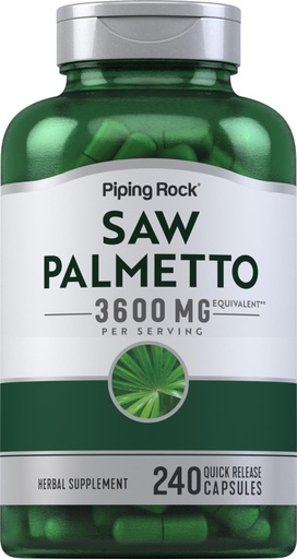 [BRSWIFDQAV4GOEYV] Piping Rock Saw Palmetto Extract | 240 Capsules | Serenoa Repens Extract | for Men and Women | Non-GMO, Gluten Free Supplement