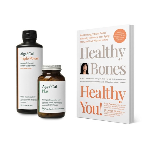 [BRSRMAT2DJYQYA35] ALGAECAL Bundle - Calcium Supplement with Vitamin D + K2, Mag, Boron & Omega 3 Fish Oil with EPA & DHA and Book by Lara Pizzorno Healthy Bones Healthy You, to Increase Bone Health