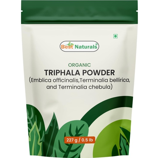 [BRSRECA6CQCQEHTL] Best Naturals Certified USDA Organic Triphala Powder, 227 Gram, Gluten Free, GMO Free, Vegan
