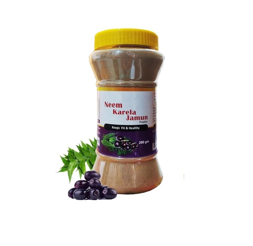 [BRSRGCDRAQIBUGYZ] 200 Gram/7 Oz - Neem Karela Jamun Powder