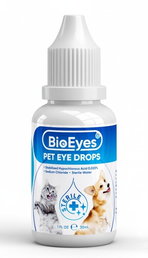 [BRSRGYYDOEPQAGT5] Dog Eye Drops - Cat Eye Drops - Vet Recommended Pet Eye Drops to Clean and Soothe Eye Infections, Allergies, Dry & Pink Eyes, Tear Stain Remover for Dogs, Cats, Horses & Birds (30 ml)