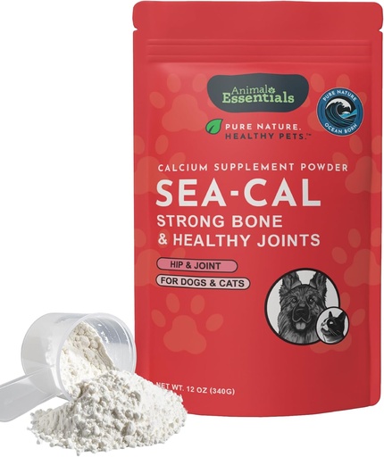 [BRSWIYT3AIEBW23A] Essencials Animals Seaweed Calci - suplementaris per a Dogs i gats, alta i organitzada, Pura Island Seaweed Calci, Free de Lider i Hormones, Lab Tested, Magnesi - 12 Oz (Pack de 1)