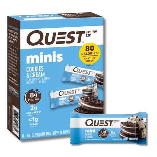 [BRSRAYYYOUPGO2TD] Quest Chocolate Brownie & Cookies & Cream Protein Bars Bundle, High Protein, Gluten Free, 26 Count