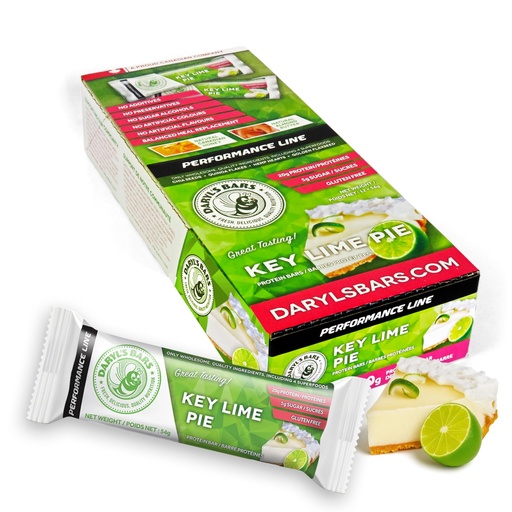 [BRSRAAQBBUMGY3I2] Daryl's Bars, Key Lime Pie On the Go Whey Protein Bars, Gluten Free, 20gr of Protein Snack, Meal Replacement, Pack of 1
