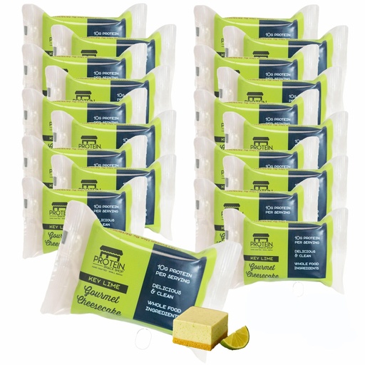 [BRSRGYA6PIHGKCTH] Low Carb Protein Cheesecake Bars | High Protein, Gluten-Free, Clean Ingredients Snack Bars (12, Key Lime)