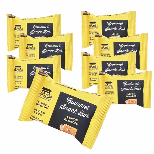 [BRSRGZAROQBAIGT5] Gourmet Protein Brownie & Blondie Bars | High Protein, Gluten-Free, Honey-Sweetened, No Seed Oils or Preservatives – Protein Snack Shop (12, Lemon Blondie)