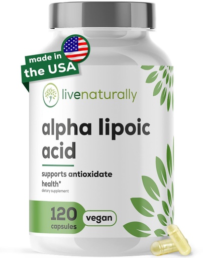[BRSREFIDB4DQOH3O] Alpha Lipoic Acid 600mg [120 Capsules] Premium antioxidant ala Supplement – Acido alfa lipoico - Made in USA